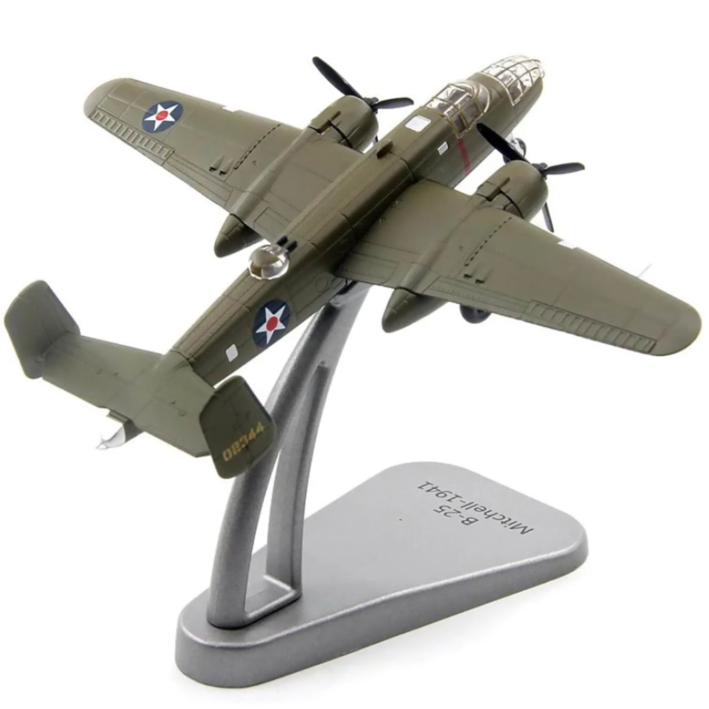 1/144 Scale B-25 Bomber Mitchell Alloy Aircraft Model Plane Souvenir Display