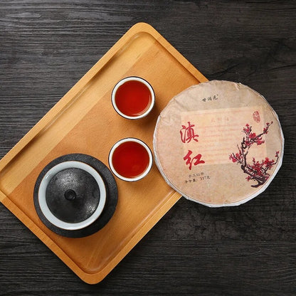 357克绿茶风清古树红茶云南连红茶蛋糕-
