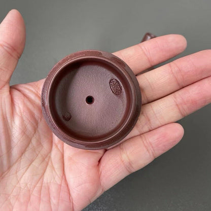 150cc Pot Yixing Zisha Purple Clay Original Zini Handmade Teapot By Fang Qinjun