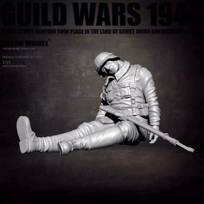 1:35 resin figure model kit 1 German soldier in WW II Unassembled unpainted