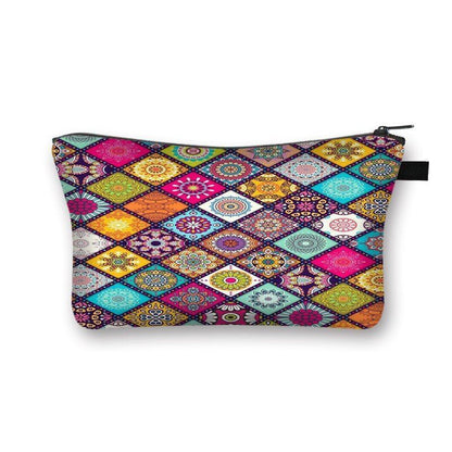 Bohemian Print Cosmetic Bag Fashion Travel Lipstick Toiletry Bag Shopping Purse