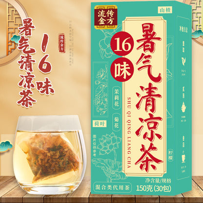 16 Flavors of Summer Herbal Tea, Perfect with Mint, Lemon, and Honeysuckle