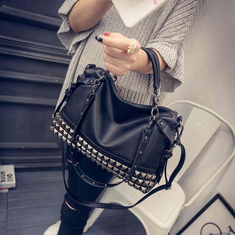 Women's Vegan Leather Luxury Messenger Large Bag Big Shoulder Crossbody Handbag