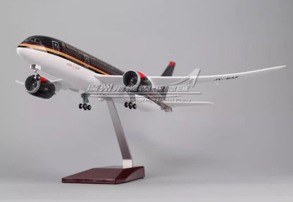 1:130 43CM ROYAL JORDANIAN BOEING 787 Airplane Landing Gear Resin Aircraft Model
