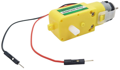 2 Pack Dual Shaft Gear Head Motors, 140 RPM @ 4.5V DC, 48:1 Gearbox Ratio