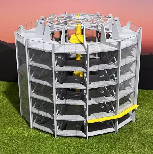 1/64 87 DIY Building Model Modern City Car Park Building Model Landscape