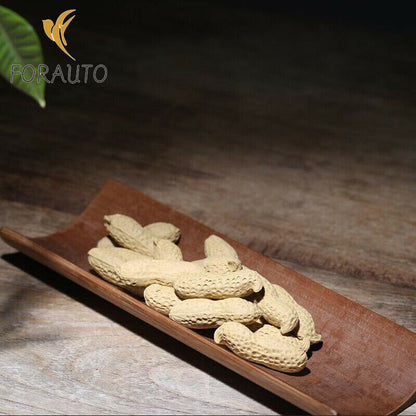 10-Pack Yixing Handmade Tea Pet Purple Clay Simulation Peanut Tea Decoration -