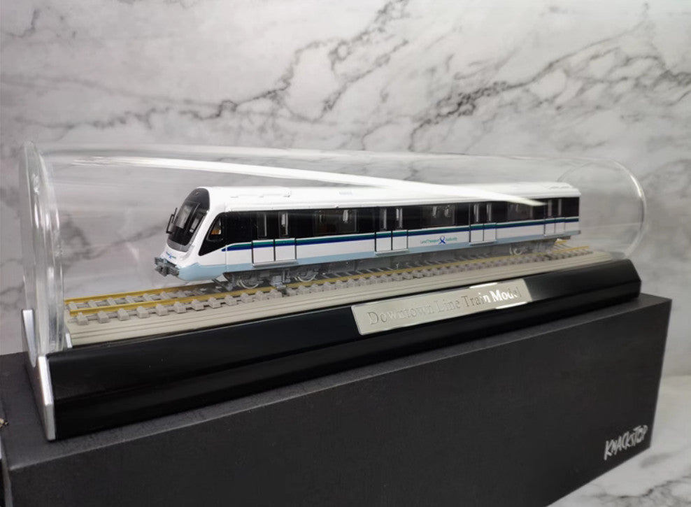1:87 36CM Singapore Downtown Line Train Metro Subway Diecast Passenger Car Model