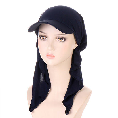 Women's Hats Muslim Hijab Baseball Cap Turban Hat Headscarf Sun Hats Scarf Caps~