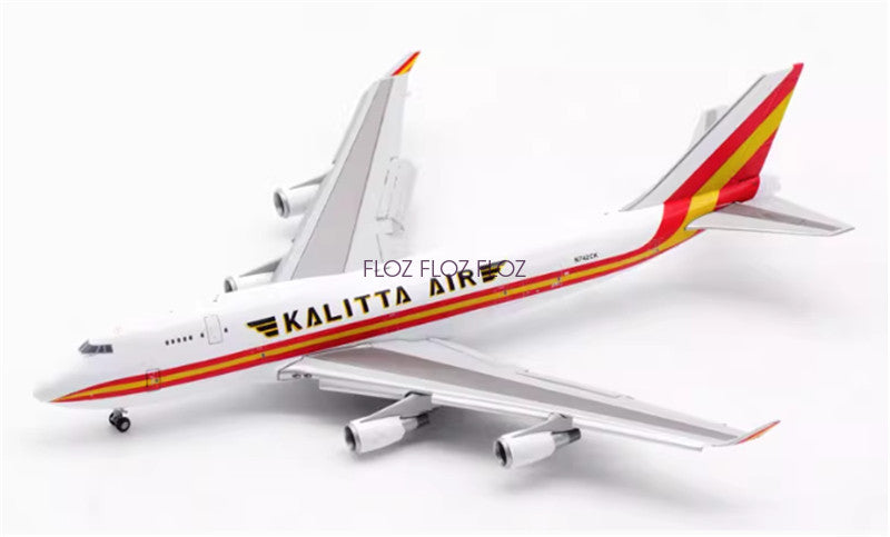 JC Wings for Kalitta Air for Boeing B747-400 N742CK Flaps down 1:400 plane Model