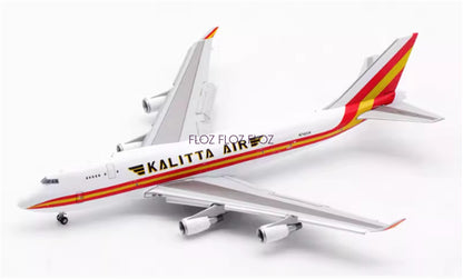 JC Wings for Kalitta Air for Boeing B747-400 N742CK Flaps down 1:400 plane Model