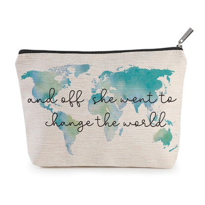 Cosmetic Travel Bag for Women Clutch Purse Accessories Everyday Use Makeup Gift