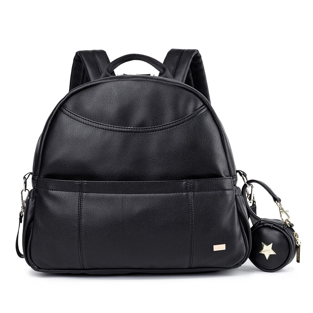 Black Diaper Backpack for Baby Pockets Diaper Bag Mother Travel Stroller Bag