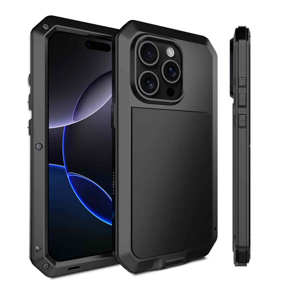 Heavy Duty Protection Armor Metal Case for iPhone 17e 17 16 Pro Max iPhone Air