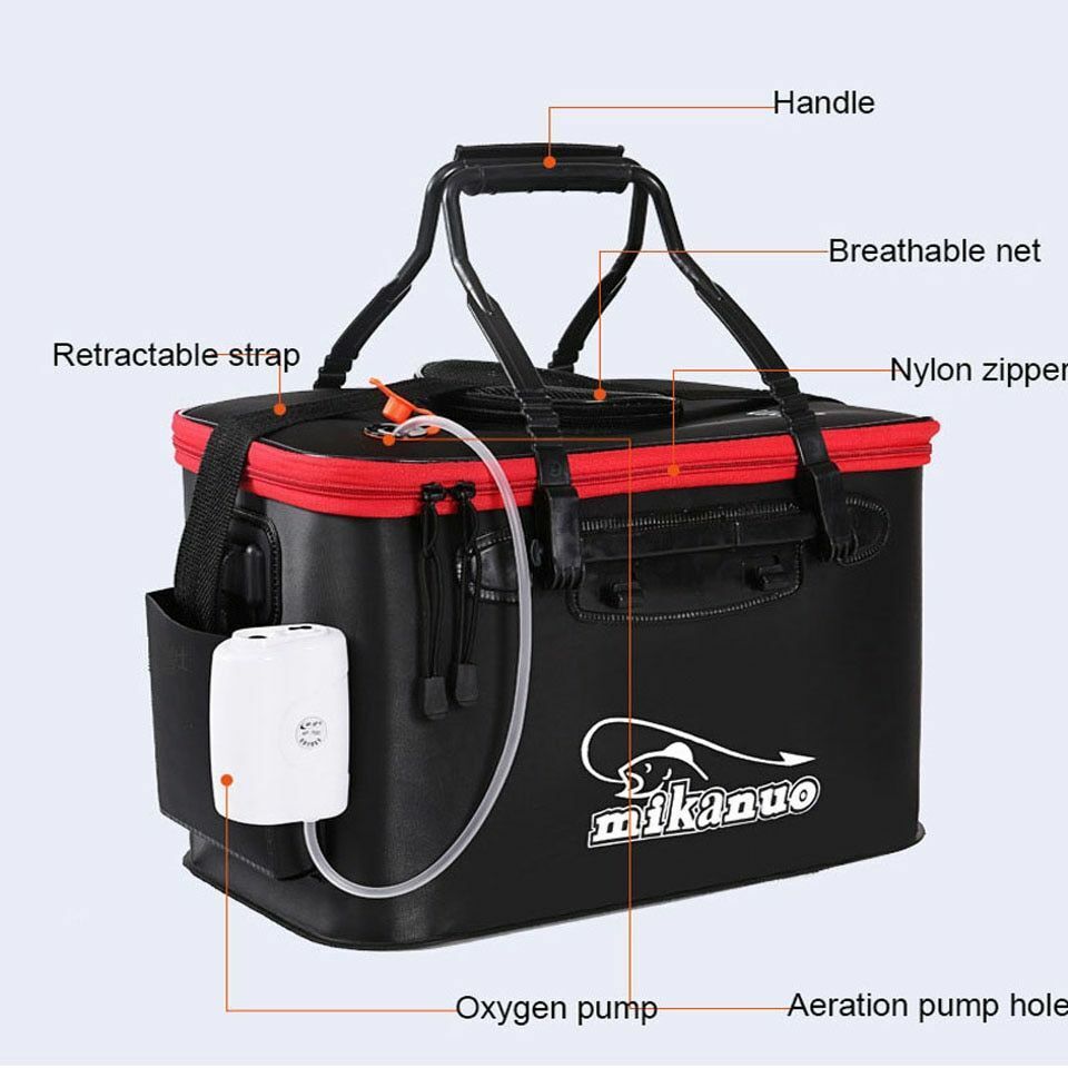 Fishing Box Bags Handing Outdoor Plastic Bucket Fish Sea Waterproof Accessories