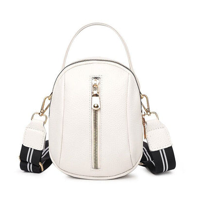 100% Genuine Leather Crossbody Bags Small Shoulder Messenger Bag Woman Black