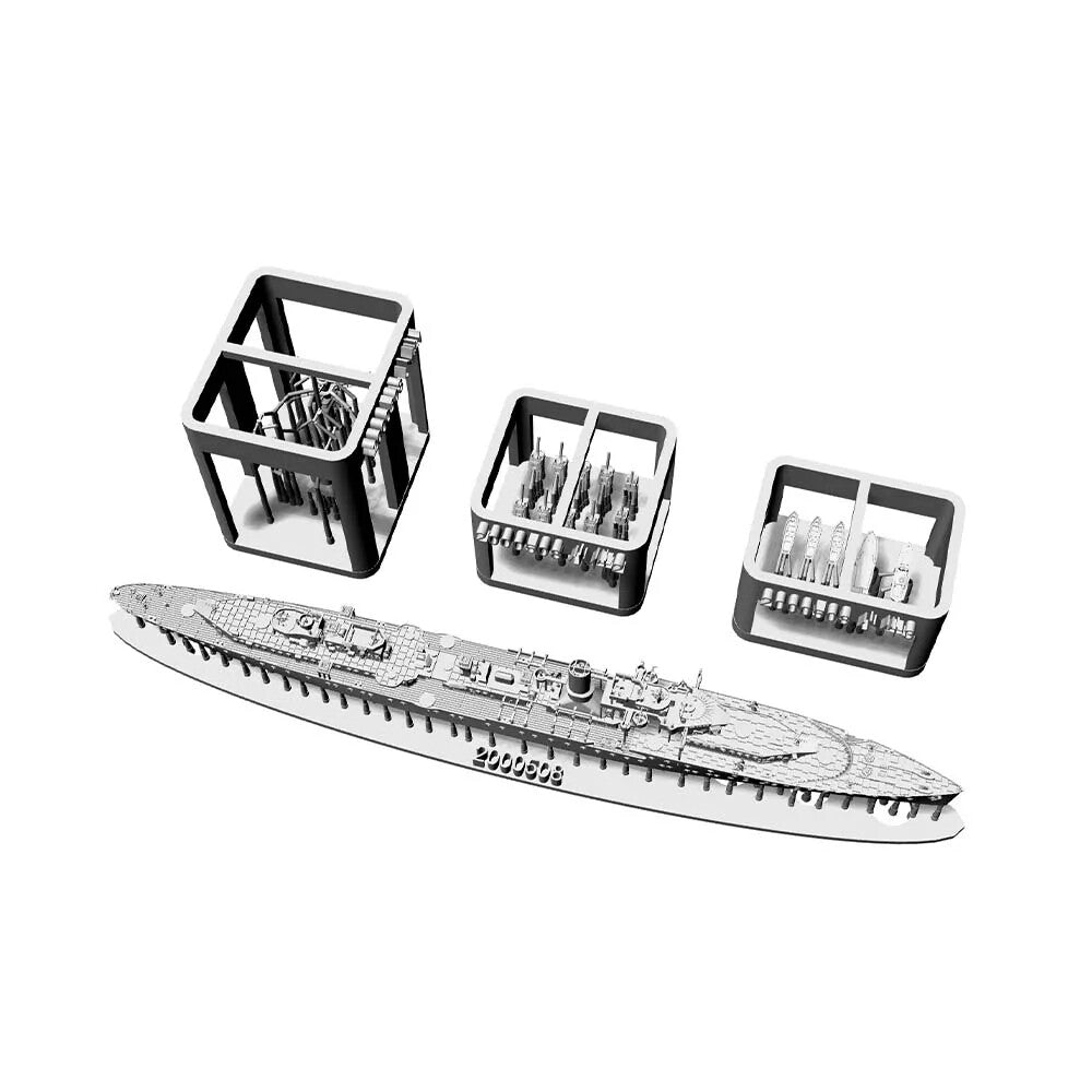 SSMODEL SS2000508 1/2000 Military Model Kit German EmdeLight Cruiser