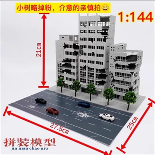 1:144 1:100 Scale HG MG Building City War Damage DIY Model Scene Toy