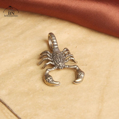Solid Pure Copper Handmade Scorpion Figure Ornament Desk Tea Pet Decoration