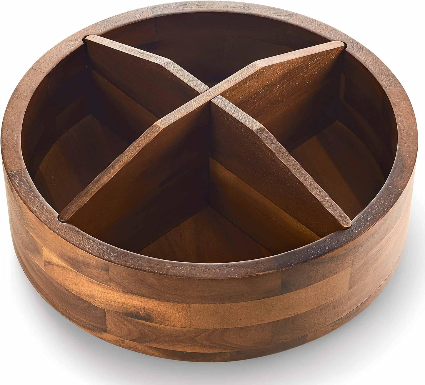 Wooden Organizer for Table Countertop Kitchen Storage Food Bin Container Spices