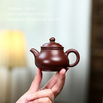 Small Tea Pot Real Yixing Zisha Purple Clay Master Pot Kungfu Tea Pot Xishi New