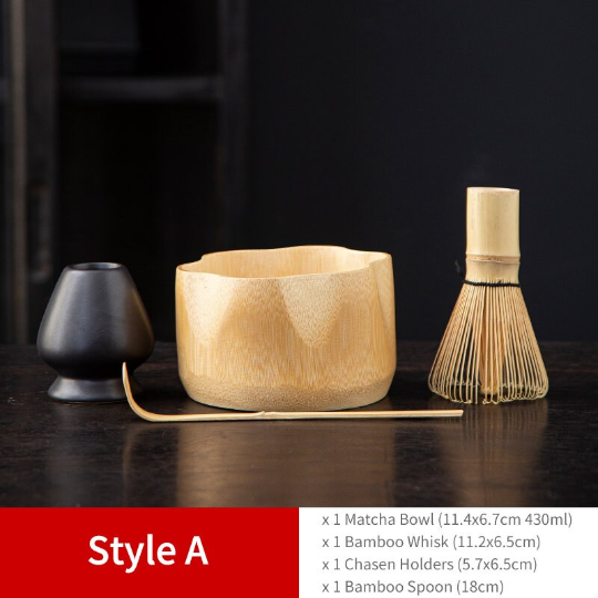 Bamboo Matcha Ceremony Starter Kit For Traditional Japanese Tea Ceremony