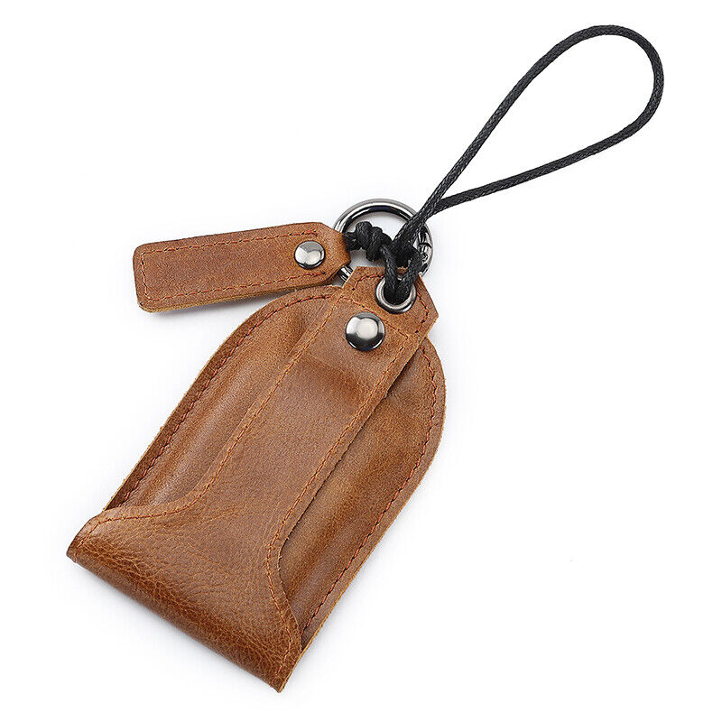 1pcs Car Key Holder Cover Key Chain Bag Leather Remote Fob Case Pouch Unisex