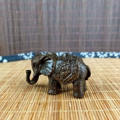 Handmade Copper Elephant Line Incense Burner Home Tea Pet Desktop Craft Gifts