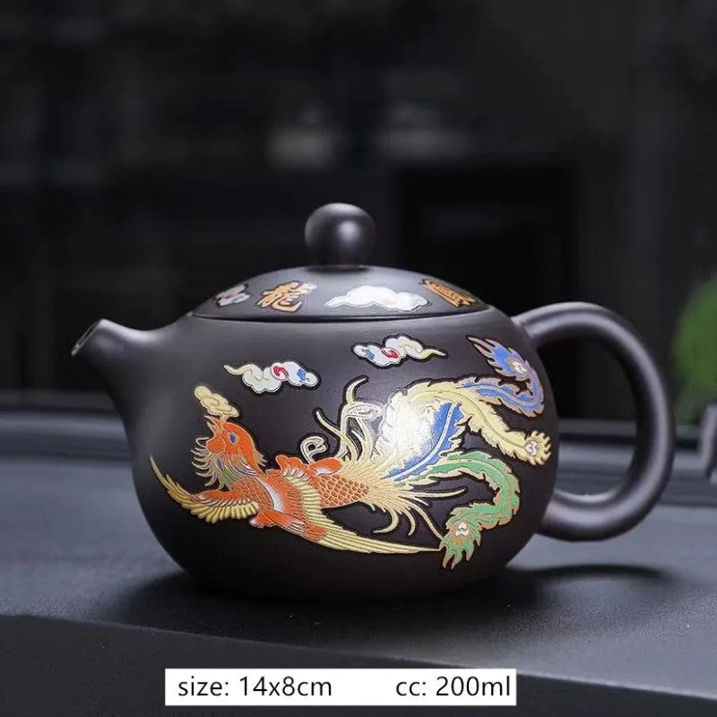 Yixing Purple Clay Teapot High Temperature Discoloration Xishi Tea Pot