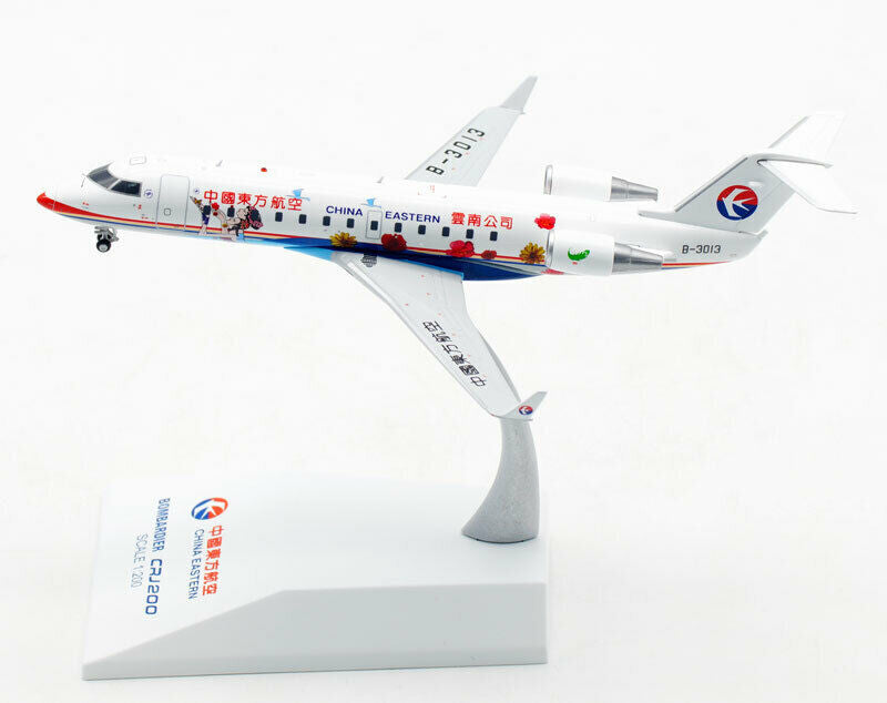 1:200 JC Wings China Eastern Airlines CRJ-200ER Airplane Diecast Aircraft Model