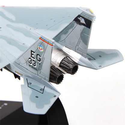 1:100 F-15 Fighter Metal Military Airplane Model Collection With Display Stand