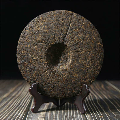 2007 Yunnan Shuang Tian Chinese Palace Cake Mengku Raw Puerh Shu Puer Tea 400g