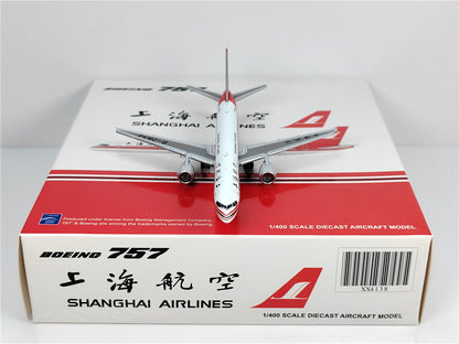 1:400 JC Wings SHANGHAI AIRLINES BOEING B757-200 Airplane Diecast Aircraft Model