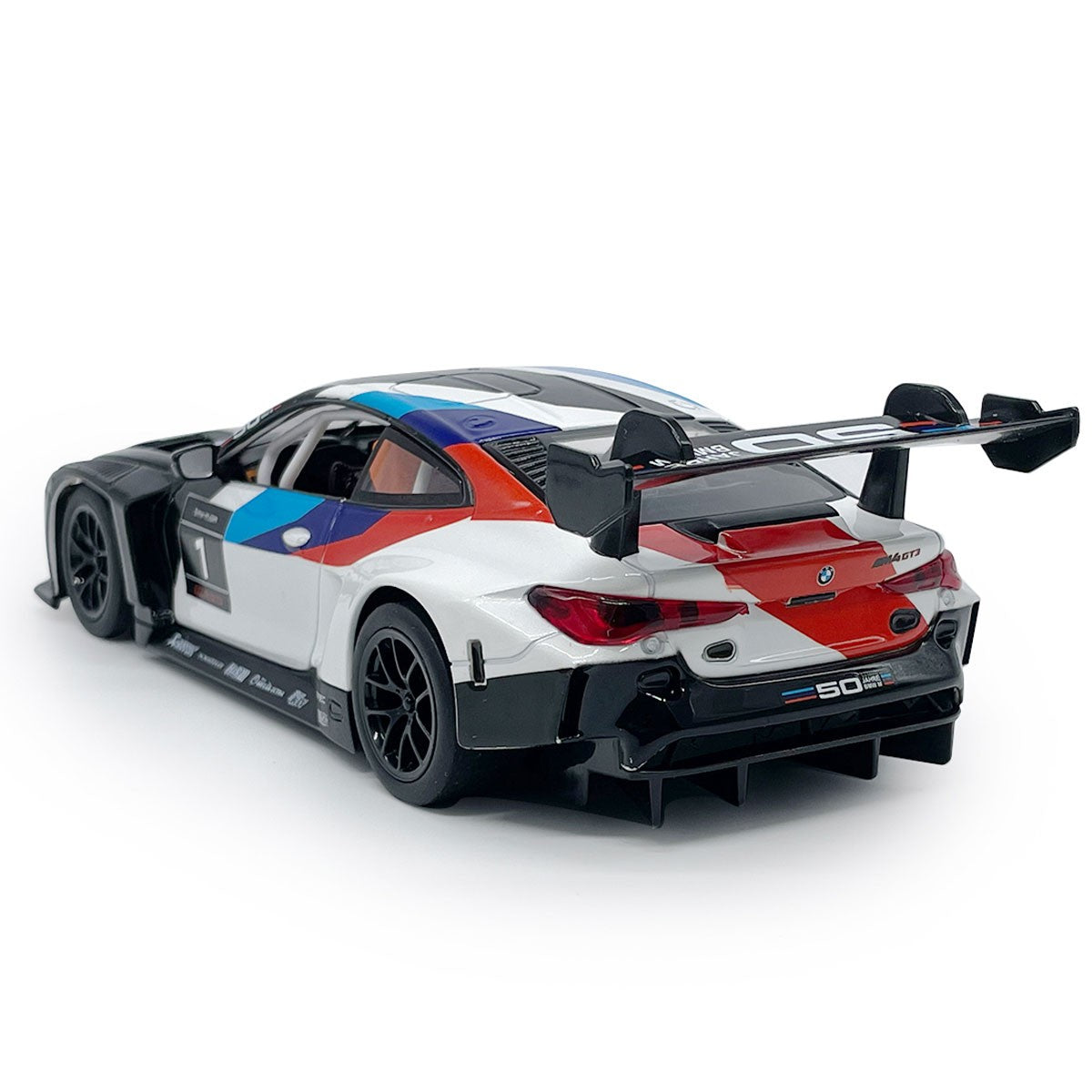 1/24 2022 BMW M4 GT3 Model Car Diecast Toy Cars Toys for Boys Kids Gifts White