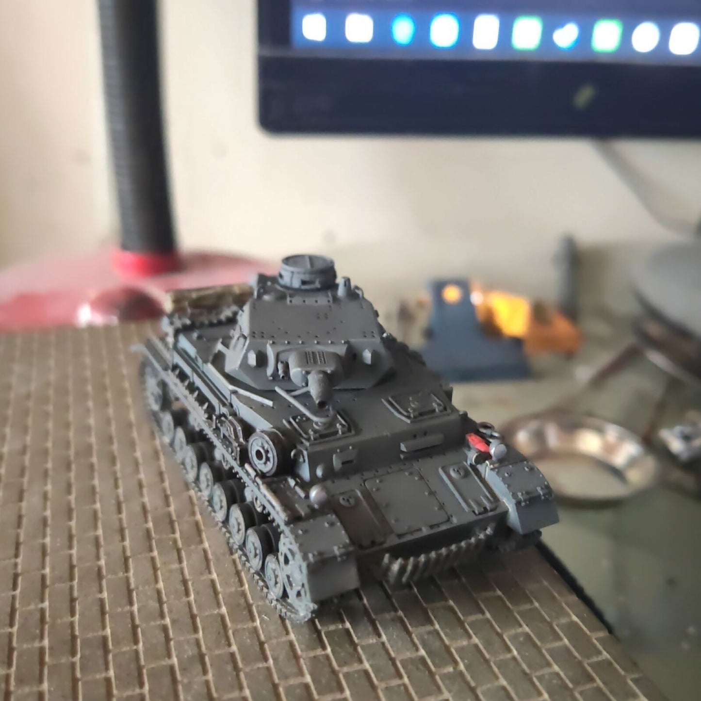 Homemade 1/72 German Main Battle Tank No.4 B/C Finished Model Static Ornament