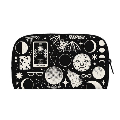 Cute Black Witch Wallet Money Bags Skull Gothic Purses Credit Card Phone Holder