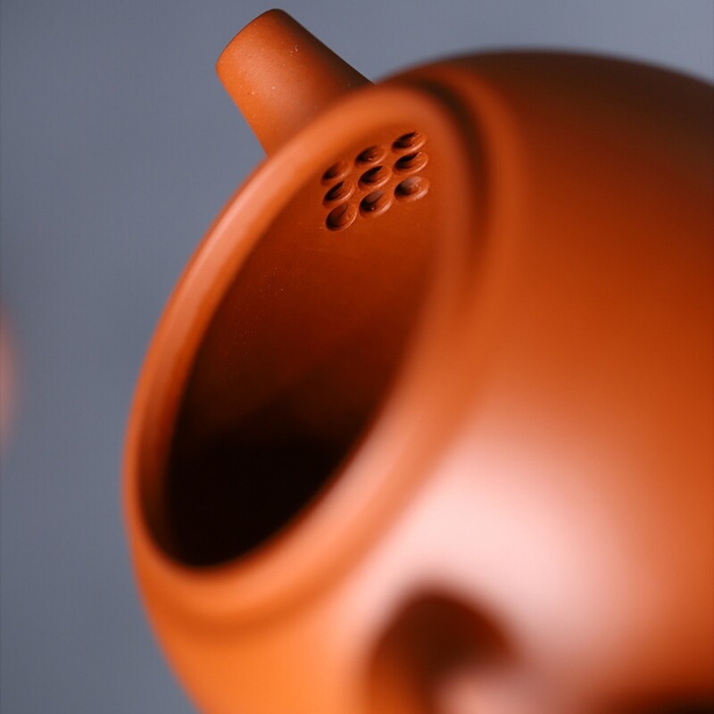 170ml True Yixing Zisha Zhu Clay Marked Pot Classic 7 Infuser Holes Tea Pot New
