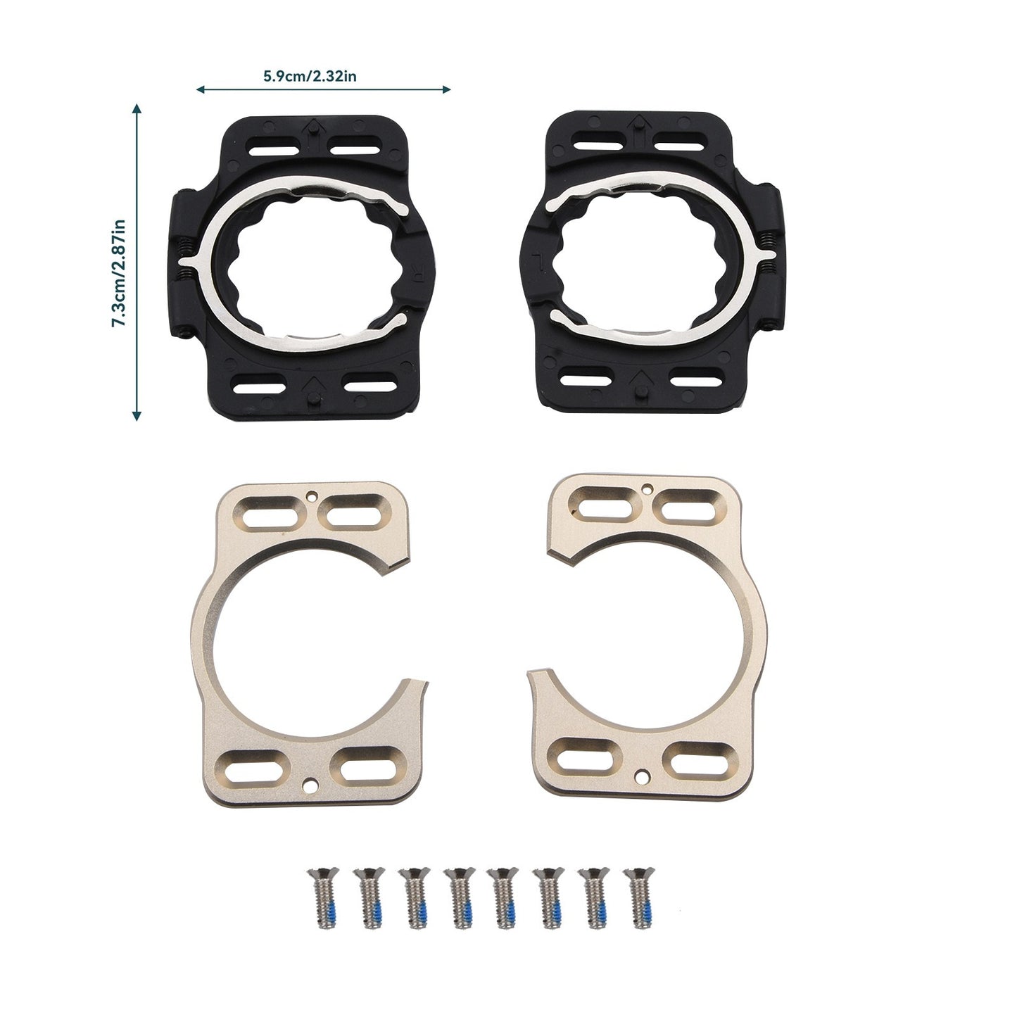 1Pair Pedal Clip Bike Bicycle Shoe Cleats Accessories For Speedplay Zero
