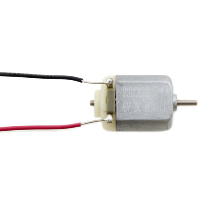 10 Pack 6V DC Motor with Wire Leads, 9000 RPM, (1" x 0.8" x 0.6")