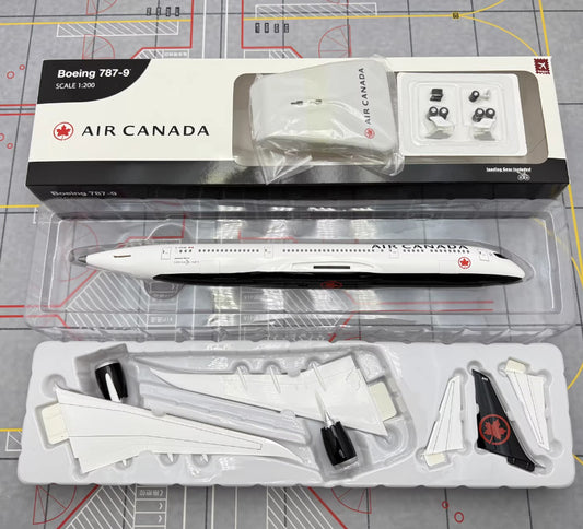 1:200 31CM Hogan AIR CANADA BOEING 787-9 Airplane ABS Plastic Aircraft Model