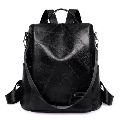 Leather Backpack Luxury Shoulder School Bag Anti Theft Backpack 31*13*31 CM Red