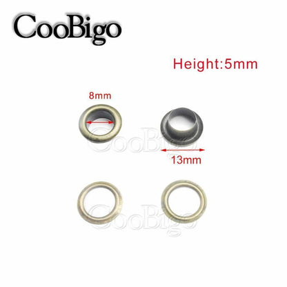 100Set Antique Brass Eyelets Grommets Camping Tent Awnings Canvas Canopy Outdoor