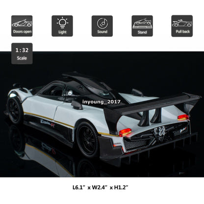 1/32 Pagani Zonda R Model Car Diecast Toy Cars Toys for Boys Kids Gifts Red