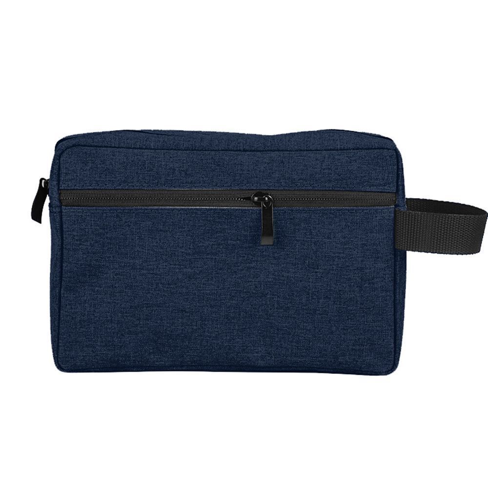 Canvas Cosmetic Bag Travel Waterproof Handbag Makeup Bag Gray Blue Red 22*14*7cm