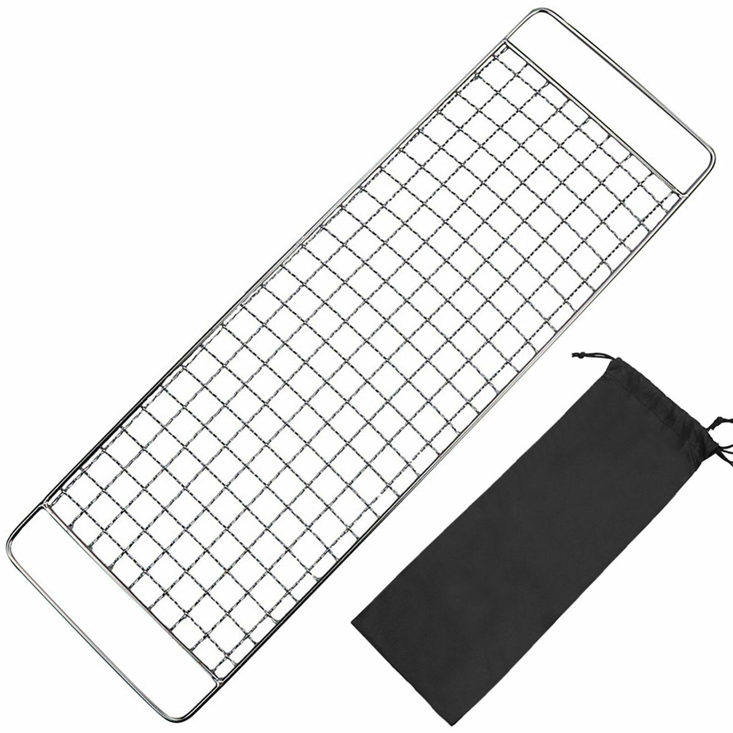 Stainless steel Barbecue Grill Pot Rack Net Mesh Rack Outdoor Camping Cookware