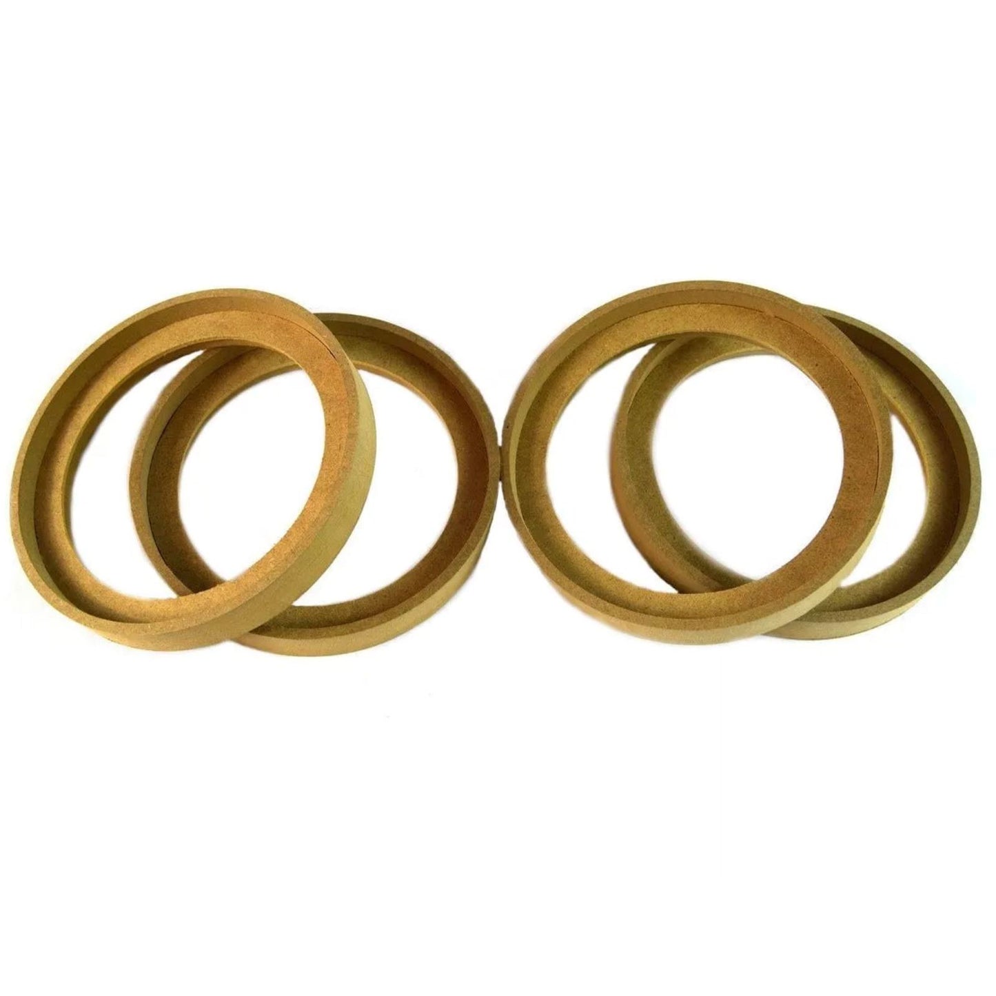 4x Replacement Flush Mount 6.5" Speaker Rings MDF Car Audio Mounting Spacer