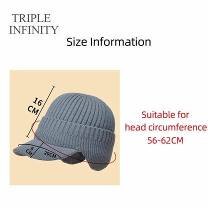 Winter Cap Baseball Outdoor Fishing Riding Thick Windproof Comfortable Soft Hat