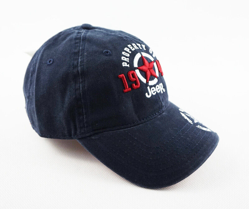 1941 Jeep Hat Dark Blue Embroidery Men's Golf Sport Baseball Cap Adjustable
