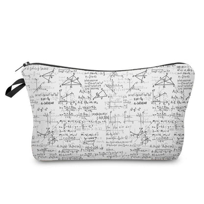 Natural Science Printed Student Pencil Case Teacher Cosmetic Storage Toilet Bag