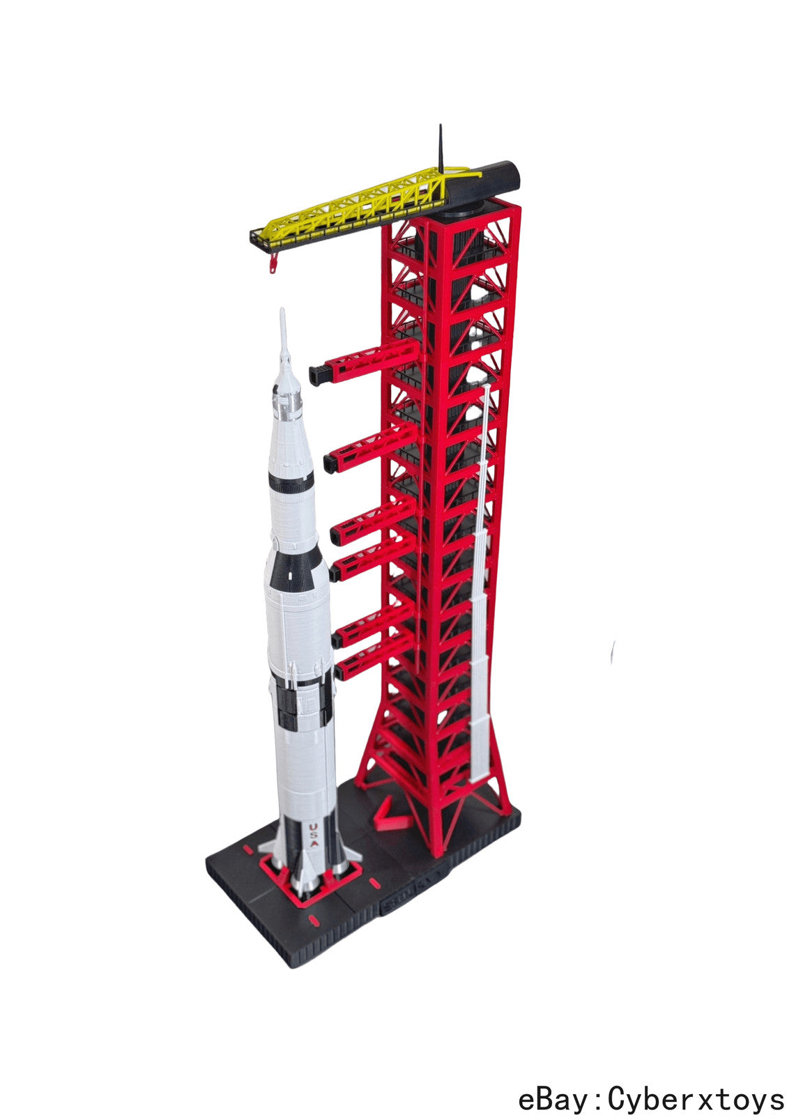 1/400 1/200 Scale Launching Tower Frame Model 3D Build Painted for NASA Saturn V